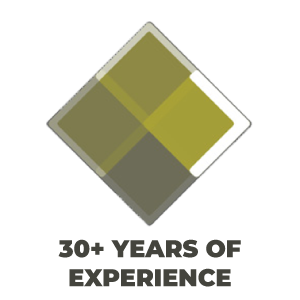 30+ Years of Experience badge